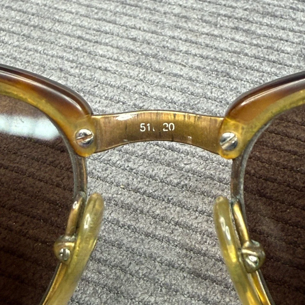 Marcolin Vintage Tortoise Gold Y2K Sunglasses Mod‎ 662 Col 891 Italy 51-20 140